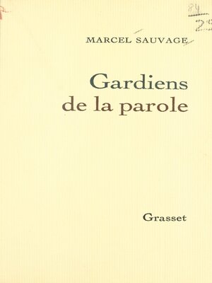 cover image of Gardiens de la parole